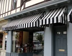 Black And White Striped Awning Fabric I Think That Black And White Striped Exterior Awnings Are Classically Beautiful And Very Old Hollywood I Will Def Awning Over Door Door Awnings Canopy Outdoor