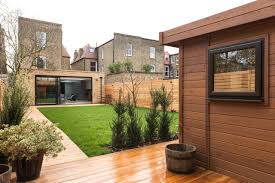 Whether you're garden partying or adding smart security, we've got you covered! Siberian Larch Decking And Garden Office Cladding Transform Garden Contemporary Garden Shed And Building Cheshire By Silva Timber Products Houzz Uk