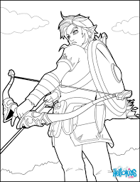 Link coloring page from the famous Zelda video game . More video games and  zelda coloring sheets on hellokids.com | Coloriage zelda, Coloriage, Zelda