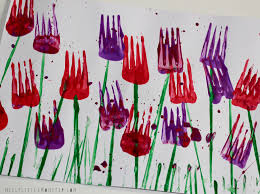 If you're bored, consider painting your walls. Flower Painting Ideas For Kids Messy Little Monster