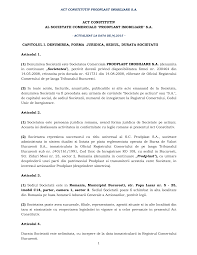 Durata societatii (nedeterminata sau, in unele cazuri, detereminata) 2