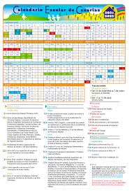 Los calendarios están en blanco y están diseñados para ser impresos fácilmente. Calendario Escolar Centros Consejeria De Educacion Universidades Cultura Y Deportes Gobierno De Canarias