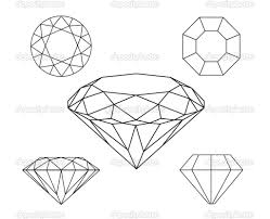 Diamonds Wireframe On White Background Diamanten Zeichnen Diamant Zeichnung Kristallzeichnung