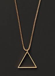 14k Gold Filled Chain And Triangle Necklace For Men Gold Triangle Men S Necklace Simple And Minimalist Jewelry For Men For Him In 2021 Gold Chains For Men Chains For Men Triangle Necklace