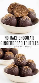 Chocolate Gingerbread Truffles Recipe Healthy Holiday Desserts Vegan Christmas Recipes Holiday Desserts