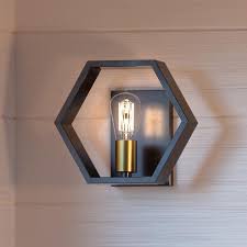 Uql2773 Industrial Wall Sconce 8 75 H X 10 W Natural Black Finish V