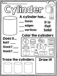 Students will take an activity card and figure out the beginning sound of 3d Shape Worksheets I Love These First Grade Math Geometry Worksheets Everyday Math