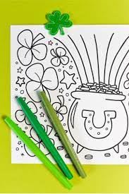 Coloring pages are fun for children of all ages and are a great educational tool that helps children develop fine motor skills, creativity and color recognition! Free Printable St Patrick S Day Coloring Page Hey Let S Make Stuff