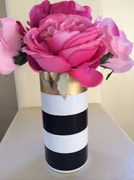 Black And White Striped Vase Next Black Gold White Vase Pink And Gold Kate Spade Party Gold Party