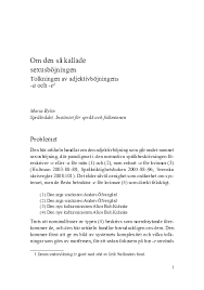 Svenska skrivregler utgivet av svenska språknämnden skiljetecknen, stor och liten bokstav punkt efter punkt följer stor bokstav, förutom efter förkortningar. Pdf Den S K Sexusbojningen Pdf Maria Bylin Academia Edu