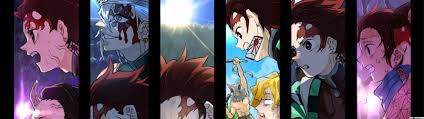 Demon Slayer Dual Monitor Wallpaper Doraemon