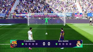 El juego de la jornada 30 de laliga santander promete ser una ocasión épica con los dos gigantes españoles convocando a una gran cantidad de talento. Pes 2021 El Clasico Barcelona Vs Real Madrid Penalty Shootout Gameplay Pc Messi Vs Hazard Youtube