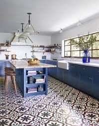 Let this blue & gray subway interlocking mosaic tile to shine on your bathroom accent wall or kitchen backsplash. 40 Blue Kitchen Ideas Lovely Ways To Use Blue Cabinets And Decor In Kitchen Design
