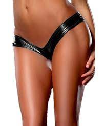 Buy Crazy Sexy Women Faux Leather Thong Shorts Panties Lingerie G-String  Underwear Online at desertcartUAE