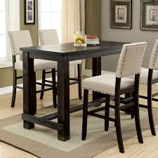 Furniture Of America Sania Ii Cm3324bk Bt Rustic Bar Height Table Corner Furniture Pub Tables