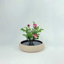Flat Ikebana Vase Flower Arrangements Etsy Flower Vase Arrangements Ikebana Vases Ikebana