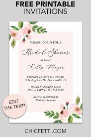 Bridal Shower Printable Invitation Light Pink Floral Chicfetti Bridal Shower Invitations Printable Free Wedding Invitation Templates Wedding Invitation Templates 1,000+ vectors, stock photos & psd files. bridal shower printable invitation