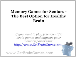 Test and train your memory skills with our selection of great memory games. Memory Games For Seniors The Best Option For Healthy Brain