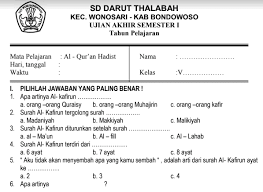 Silabus qur an hadits kelas 8 kurikulum 2013 revisi 2020 sch paperplane. Quran Hadits Kelas 7 Semester 2 Nusagates