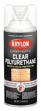 If you're applying the formula over fresh paint, ensure that you let the paint cure first. Krylon Industrial Polyurethane Polyurethane Spray In Satin Clear For Ceramic Glass Metal Paper Plaster Plastic W 54tj66 K07006777 Grainger