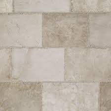 Resilient Natural Stone Vinyl Floor Upscale Rectangular Large Scale Travertine Vinyl Flooring Flooring Vinyl Flooring Kitchen