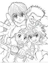 Hunter x hunter coloring pages gon. Hunter X Hunter Characters 3 Coloring Page Free Printable Coloring Pages For Kids