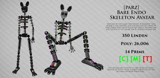 He is also a writer and developer. Second Life Marketplace Parz Rigged Mesh Endo Skeleton Avatar