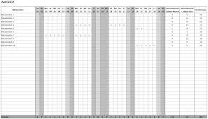 Schichtplan, zur urlaubsplanung oder um projekte visuell zu erfassen. Excel Urlaubsplan Hanseatic Business School