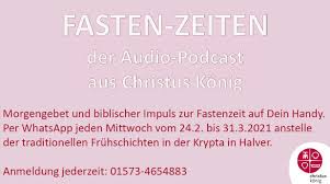 Wann ist die fastenzeit 2021? Themen Webseite Der Pfarrei Christus Konig Halver