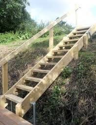 Image Result For How To Build Outdoor Stairs To A Boat Dock Garden Stairs Sloped Garden Landscape Stairs
