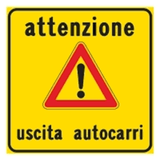 °pranzi veloci a mezzogiorno con menù che cambia giornalmente ed in base alla stagionalità °hamburger gourmet, cotolette. Segnaletica Stradale Segnale Da Cantiere Attenzione Uscita Autocarri 60x60