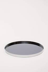 Mirrored Glass Tray Silver Colored Home All H M Us Glass Tray Mirrored Glass Metal Trays