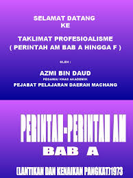 Related posts to contoh soalan peperiksaan jpa perintah am. Perintah Am Bab A Hingga Bab F