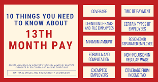 Dole Guidelines For 13th Month Pay In Private Sectors