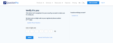 When respondents select i'm not a robot, they'll be asked to identify objects in a series of images before they can proceed through the survey. Account Verification Using Two Factor Authentication 2 Step Verification Questionpro Help Document
