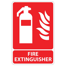 Promodor Cia Ltd 8 In X 5 5 In Plastic Fire Extinguisher Sign Red In 2020 Fire Extinguisher Extinguisher Sign Materials