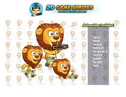 Lion 2d Game Sprites Sprite Game 2d Lion Games