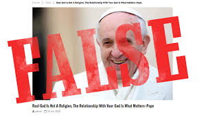 Image result for pope francis false pope