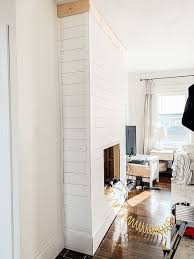 How to install interior window | to get the wood cased look!click the red subscribe button or click here: Diy Shiplap Electric Fireplace Mantel Micheala Diane Designs
