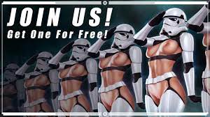 Nude Stormtrooper ladies, clever use to recruit more cadets for the Empire  [Star Wars] (themaestronoob) : r/rule34