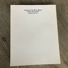 From the desk of letterhead. Vintage Official Letterhead Congress Of Us House Of Representatives Blank Paper Ebay