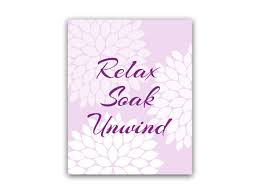 Bathroom wall art purple bathroom decor relax soak unwind regarding purple bathroom wall art view photo 5 of 20. Digital Download Bathroom Wall Art Relax Soak Unwind Instant Download Bath Art Printable Modern On Luulla