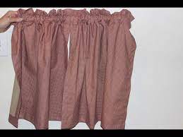 How To Sew A Kitchen Curtains Youtube