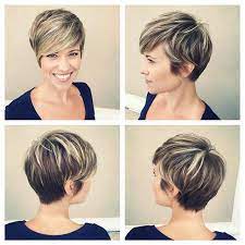 Image Result For Short Dark Brown Hair With Blonde Highlights Longer Pixie Haircut Short Hair Styles Pixie Brown Hair With Blonde Highlights
