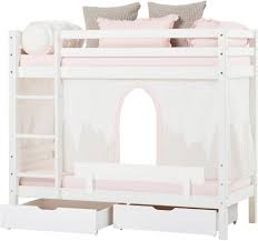 Darüber hinaus ist das drehen und wenden bei einer einzelmatratze wesentlich einfacher zu bewerkstelligen, als bei einer sperrigen in doppelbettbreite. Hoppekids Etagenbett Winter Wonderland Set 4 St Bett Vorhang Und Zwei Matratzen Online Kaufen Otto