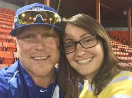 Blue Jays minor-league coach Aaron Mathews finds love out of left field