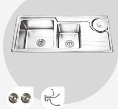 Maybe you would like to learn more about one of these? 1100 Mm X 500 Mm Falcon Double Bowl Sink With Drain Board And Waste Bin Satin Finish B4724502 Kitchen Fittings Kitchen Sinks Buy 1100 Mm X 500 Mm Falcon Double