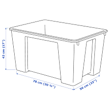 Die preise der garten aufbewahrungsbox mit deckel variieren teilweise sehr stark. Ikea Samla Box 22 Liter Mit Deckel Aufbewahrungsbox Sidra Hospital