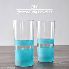 More than a mere decorative finish, frosted glass also offers a practical benefit: Diy Frosted Glass Vases Vicky Barone