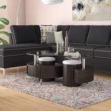 The coffee table features a classic shape that makes it perfect for any space. Orren Ellis Milivoje Coffee Table With Storage Reviews Wayfair
